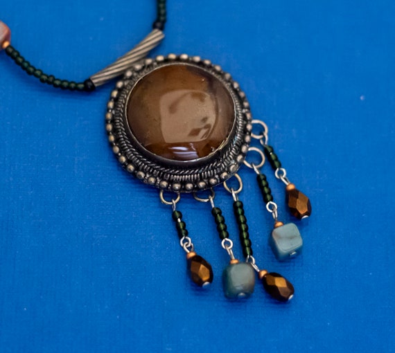 26 inch, Vintage Necklace, Bohemian Necklace, Ind… - image 1