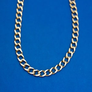 Collar de cadena estilizada de 18 pulgadas con eslabones de cadena de eslabones estilo vintage en tono dorado - D44