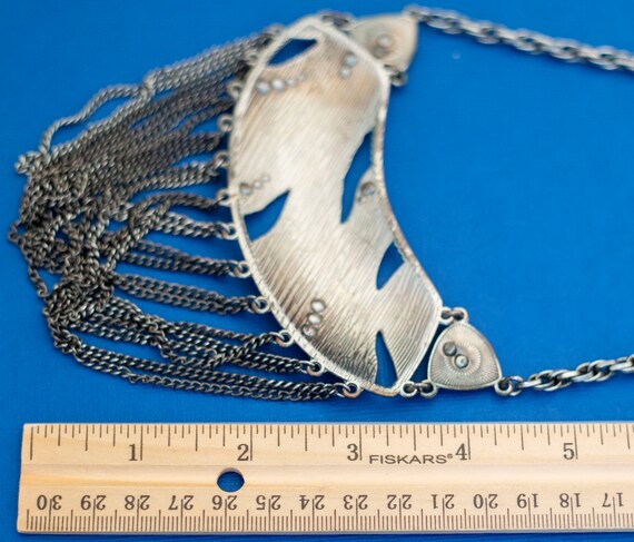 18 Inch Vintage Bib Necklace - D24 - image 4