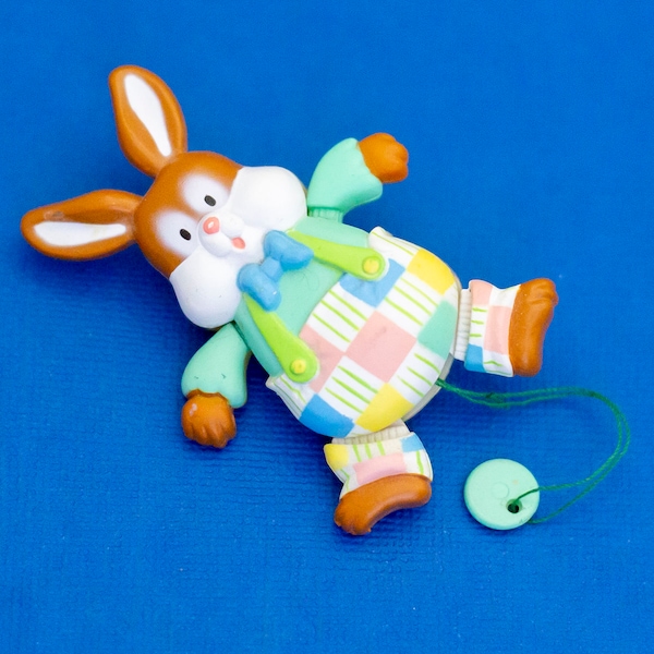 Vintage Brooch, Adorable Bunny Brooch, Cute Rabbit Brooch, Cartoon Brooch, Kids Brooch, Colorful Brooch - D34