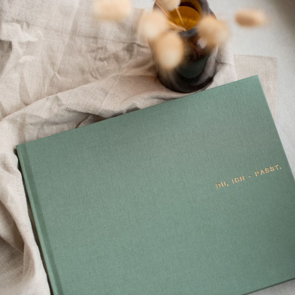 Linen Guest Book Etsy