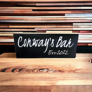 Personalized Bar Sign Custom Bar Sign