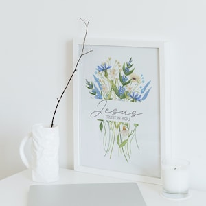 Jesus I trust in You art, Divine Mercy art, Jesus I trust in You wall art, Divine Mercy decor Divine Mercy art, Catholic art, Divine mercy