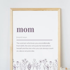Mother’s Day gift, mom printable, Mother’s Day gift from son, Mother’s Day gift from daughter, Mother’s Day art