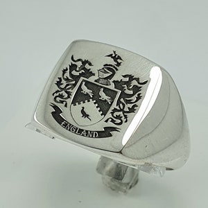 Coat of Arms Ring, Family Crest Rings, Custom Signet Ring, Crest Ring, Family Crest Signet Ring Christmas Gift