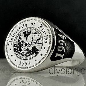University Ring, Graduation Gift, Class Rings, Senior Class Ring, College Class Ring, School Ring, High School Ring, Valentine&#39;s Day Gift