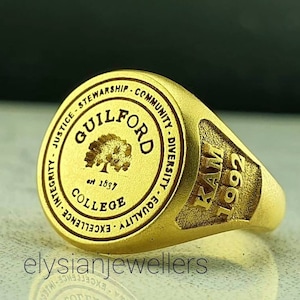University Ring, Graduation Gift, Class Rings, Senior Class Ring, College Class Ring, School Ring, High School Ring, Valentine&#39;s Day Gift
