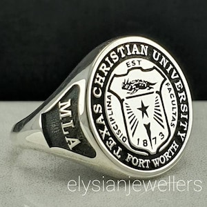 University Ring, Graduation Gift, Class Rings, Senior Class Ring, College Class Ring, School Ring, High School Ring, Valentine&#39;s Day Gift