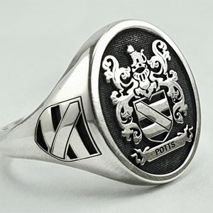 Coat of Arms Ring, Family Crest Rings, Custom Signet Ring, Crest Ring, Family Crest Signet Ring Christmas Gift