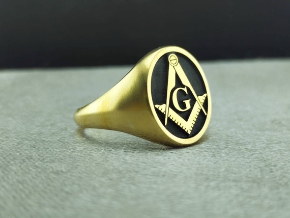 Masonic Rings Freemason Ring Master Mason Rings Free Mason Ring