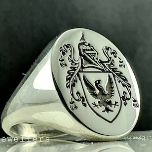 Coat of Arms Ring, Family Crest Rings, Custom Signet Ring, Crest Ring, Family Crest Signet Ring Christmas Gift