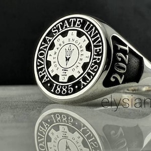 University Ring, Graduation Gift, Class Rings, Senior Class Ring, College Class Ring, School Ring, High School Ring, Valentine&#39;s Day Gift