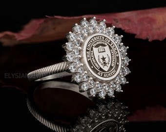 Universiteit Ring, Afstudeercadeau, Klas Ringen, Senior Class Ring, College Class Ring, School Ring, High School Ring