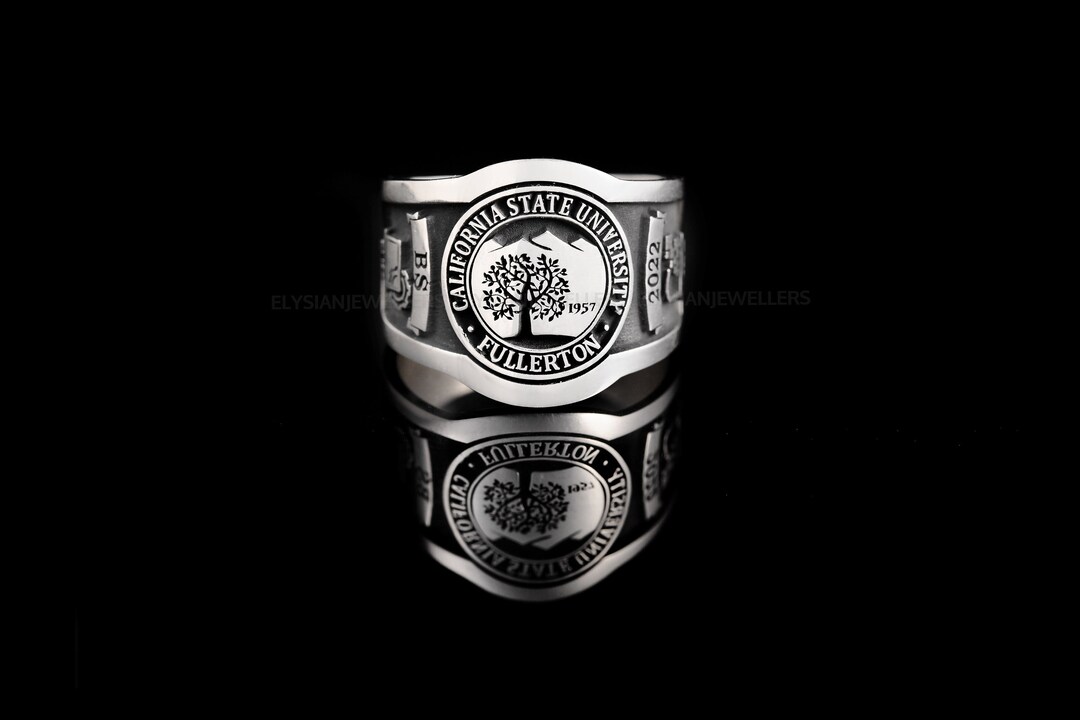 University Key Rings Sterling Silver University Ring, Custom College Graduation Gift - Etsy