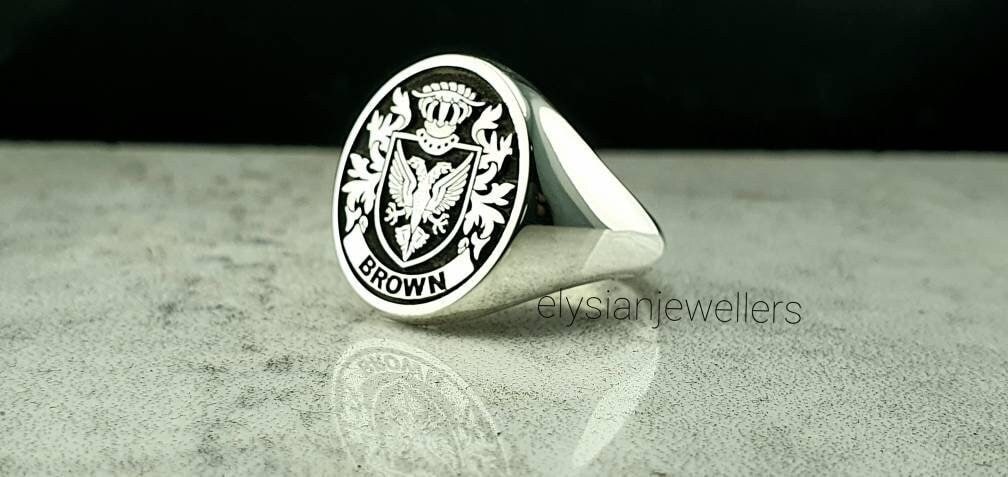 Coat of Arms Ring, Family Crest Rings, Custom Signet Ring, Crest Ring, Family Crest Signet Ring Christmas Gift