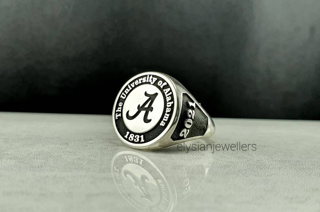 University Key Rings Sterling Silver University Ring, Custom College Graduation Gift - Etsy