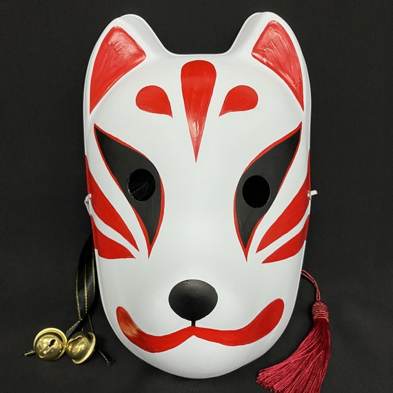 Kitsune Mask torch Fire/ Japanese Ninja Cosplay Hannya Mask | Etsy