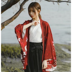 Kimono Jacket Evil Oni Kitsune Kimono Cardigan - Etsy