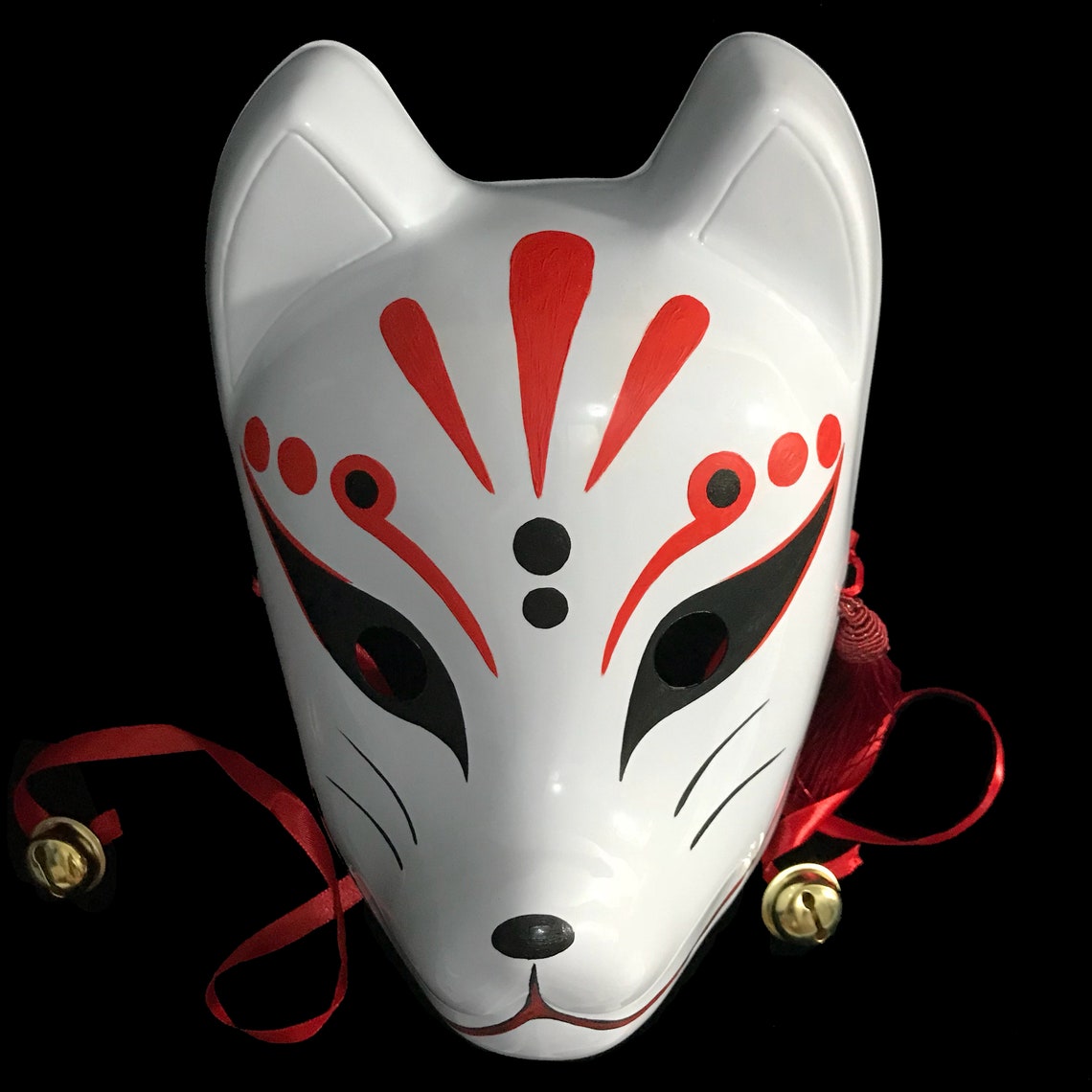 Kitsune Mask Bloodstain/ Japanese Fox Mask Etsy