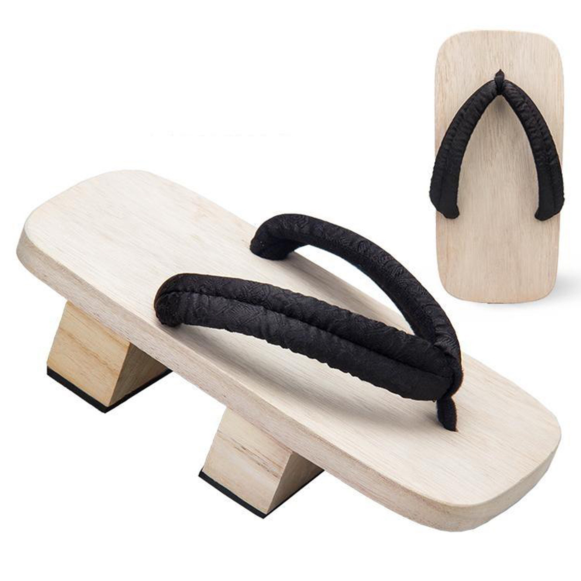 Geta Wooden Sandals Men Two Teethclassic Black Etsy Australia