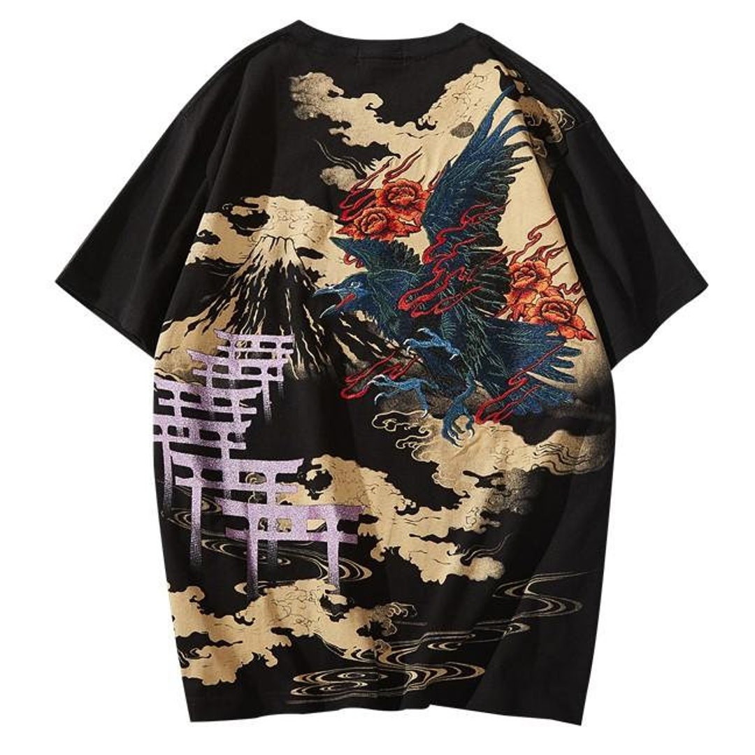 Japanese Temple Dragon Trip Kimono Jacket