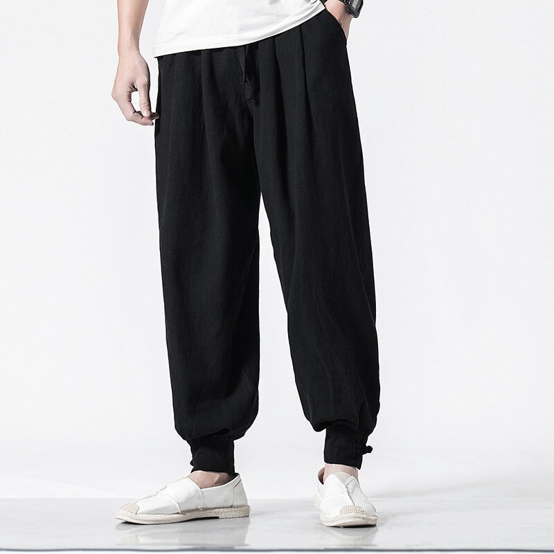 Kung Fu Tight End Pants Men Japanese Pants for Men - Etsy