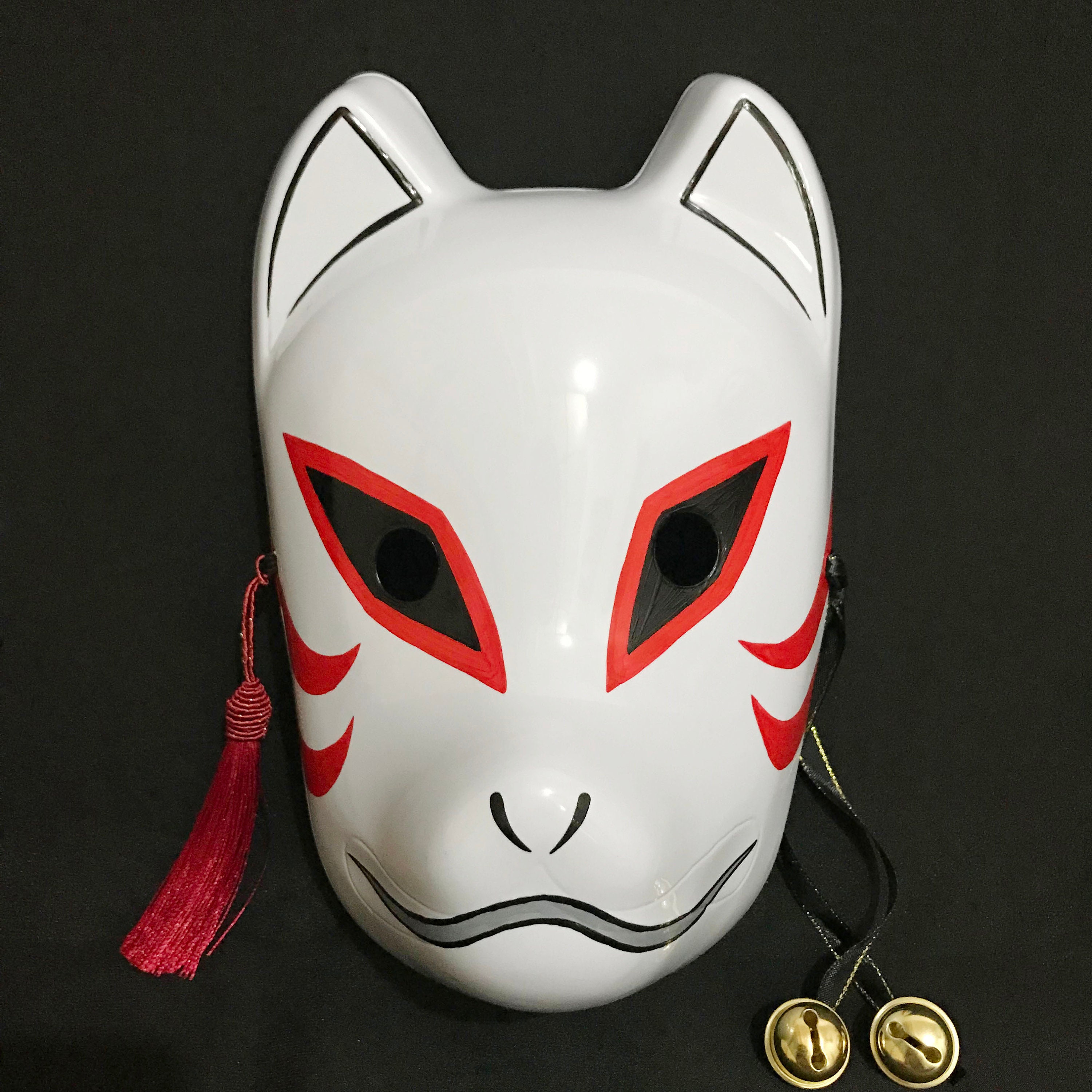Kitsune Mask ninja/ Japanese Ninja Cosplay Mask - Etsy New Zealand