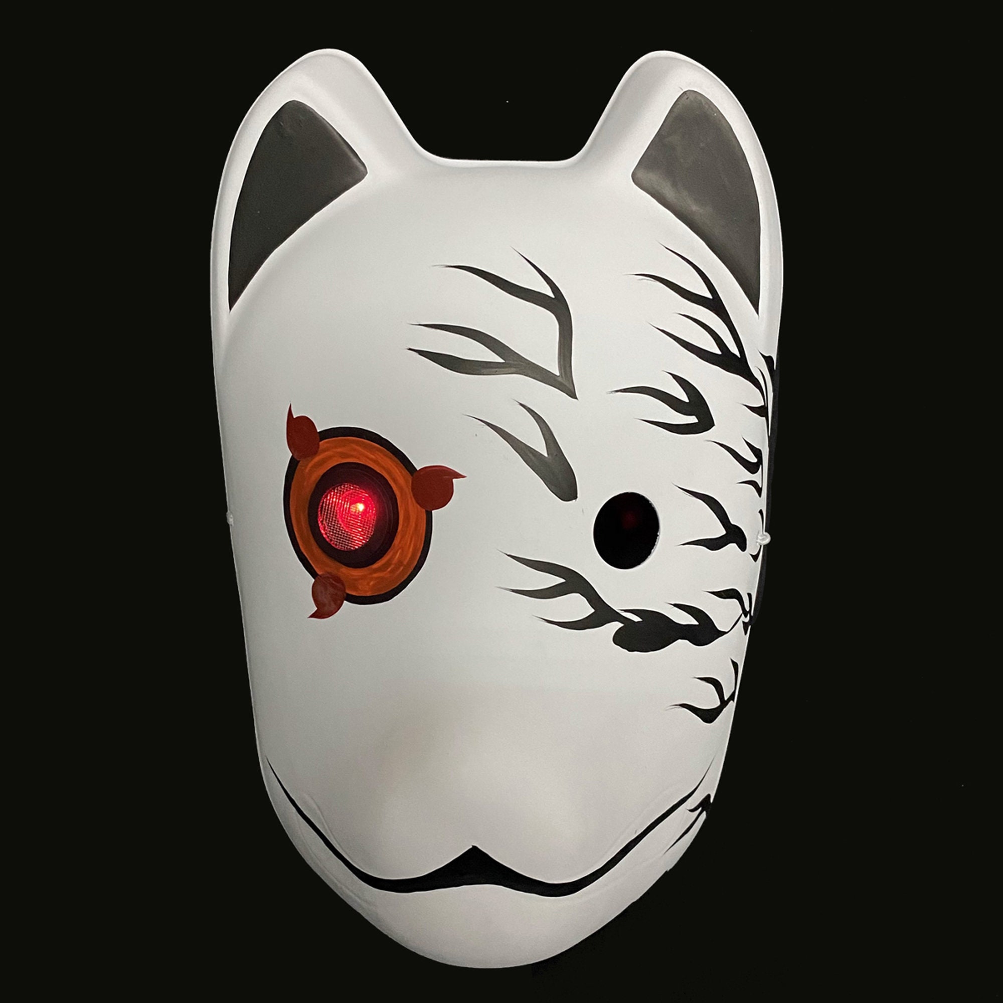 Kitsune Demon Fox Mask Mascara de Zorro Kitsune 10