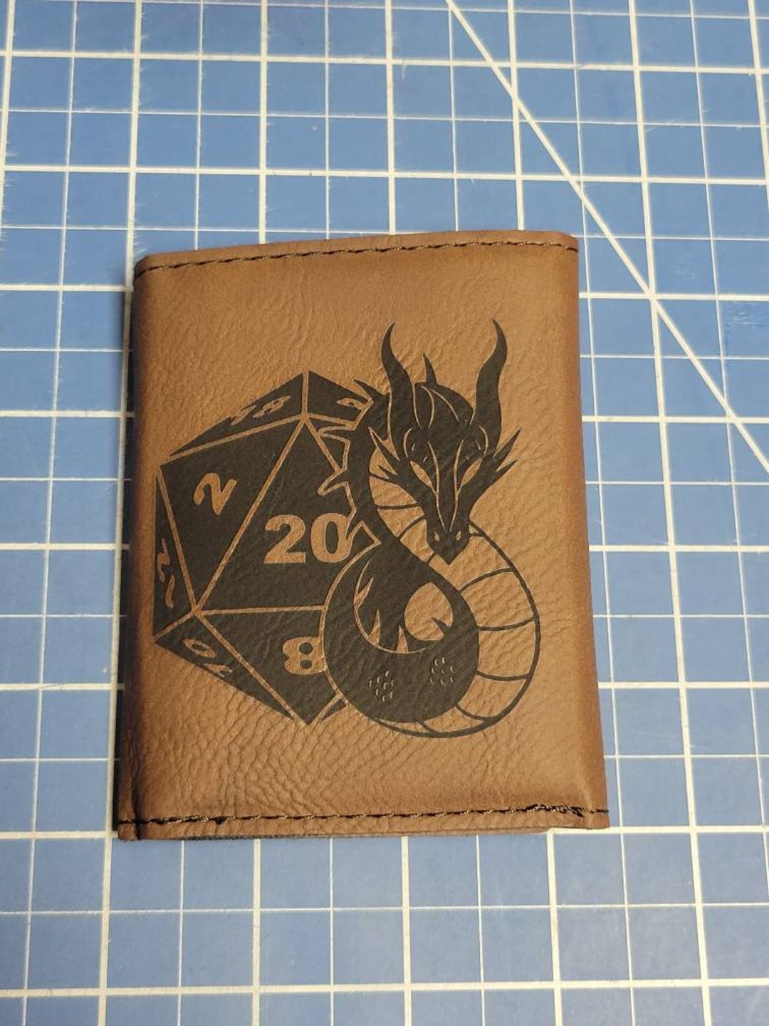 Dragon D20 Trifold Wallet Etsy
