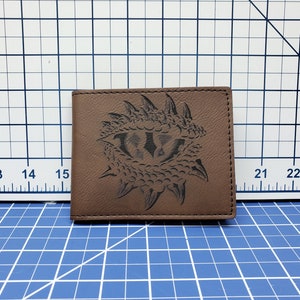 D&D Themed Bifold Wallet - Many designs and colors available - Dungeons and Dragons - Fantasy - RPG
