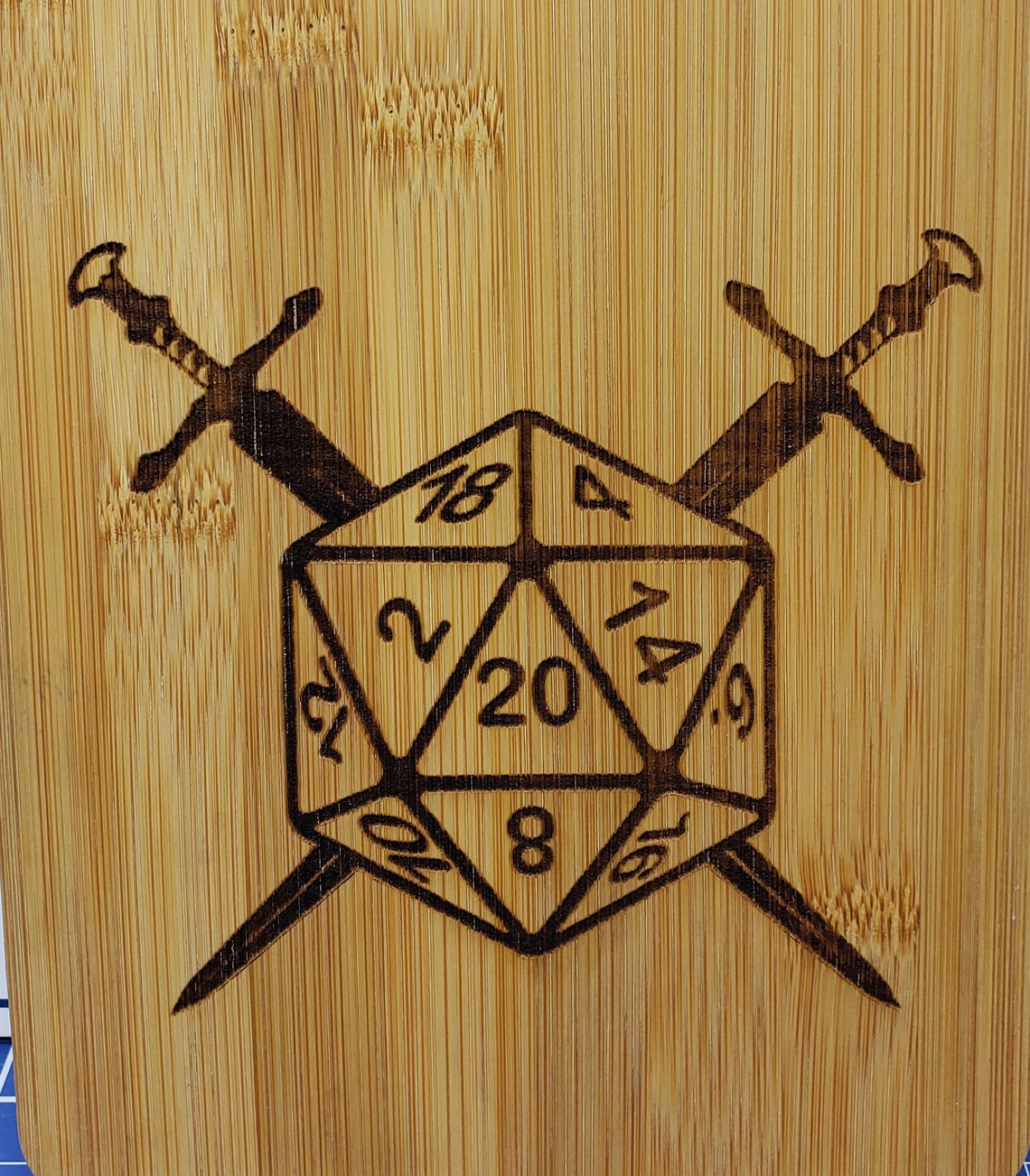 D&D Themed Laser Engraved Premium Maple Cutting Board with Etsy