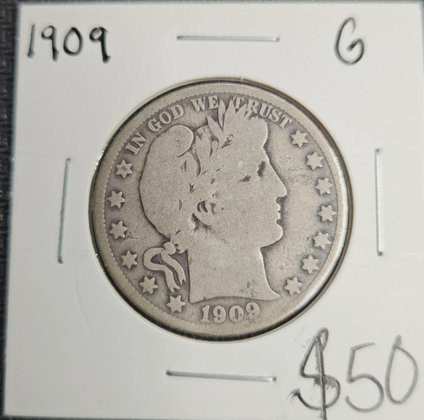 Barber Half Dollar Coins & Money - Etsy - Page 5