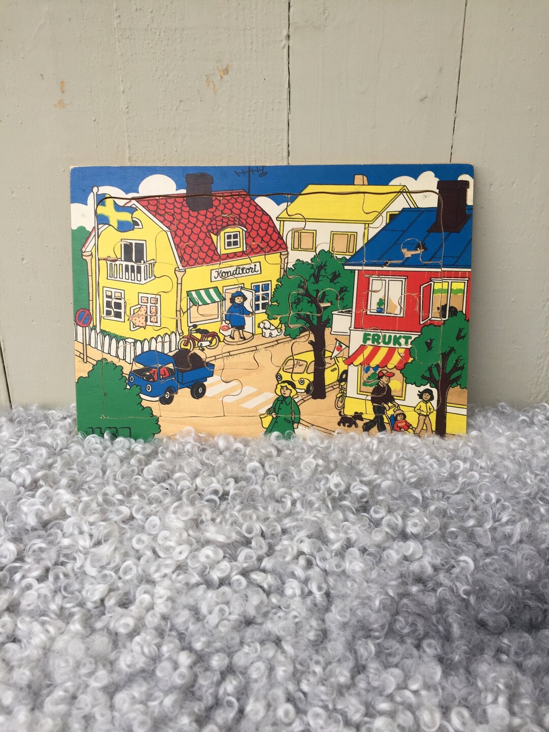 Jigsawpuzzle From ILKA Wood 20 Pieces Swedish Vintage Etsy