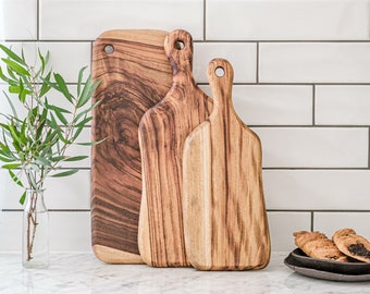 Camphor Laurel Cheese Board Set | Rustic Wood Chopping Boards