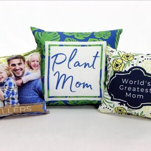 pillow. Insert & Cover. Add Your Design or One Of Ours To One Side Or Both. 25 colors available.