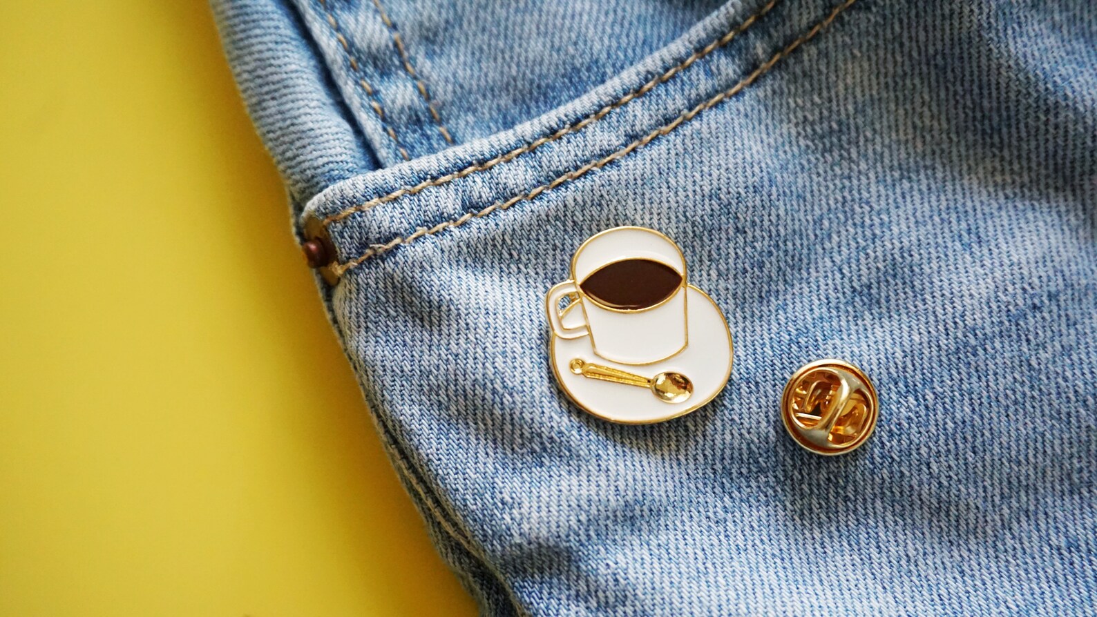 Coffee enamel pin coffee cup pin small enamel pins cute | Etsy