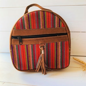 Bolsa Guatemalteca, Bolsa de Tela, Mochila para niña, Bolsa Mochila, Cartera Pequena, Bolsa de Huipil, Bolsa Tejida