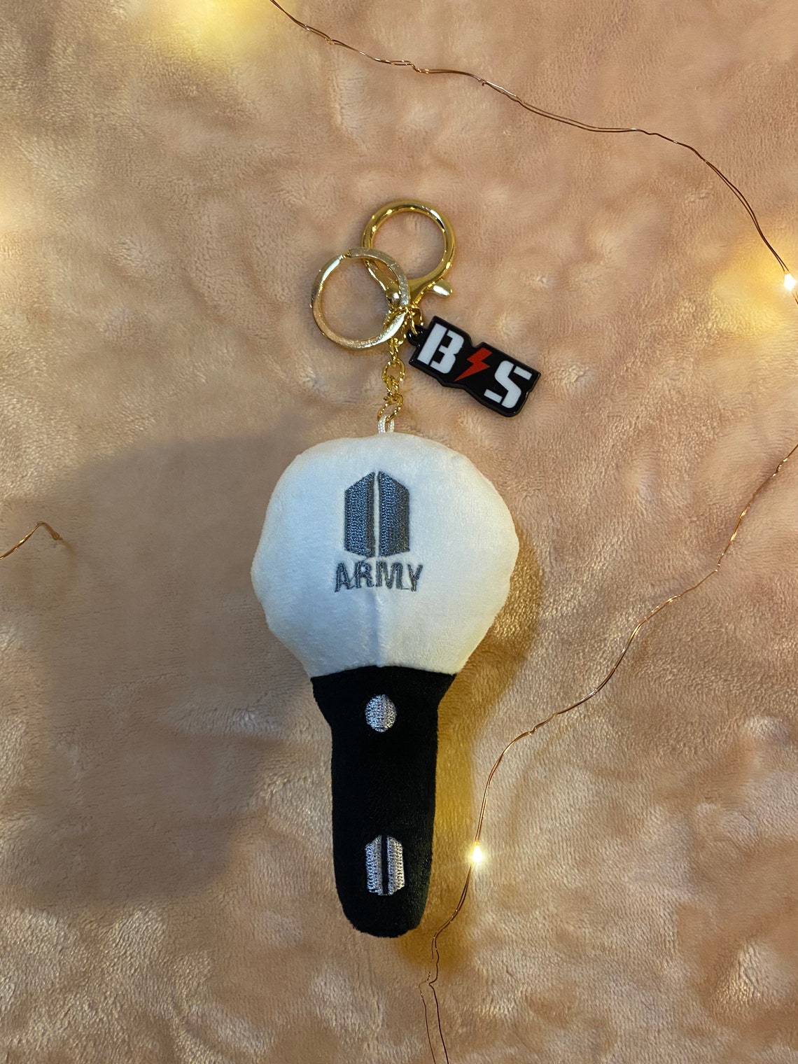 BTS Army Bomb Plush Keychains Cute BTS Keychains Etsy