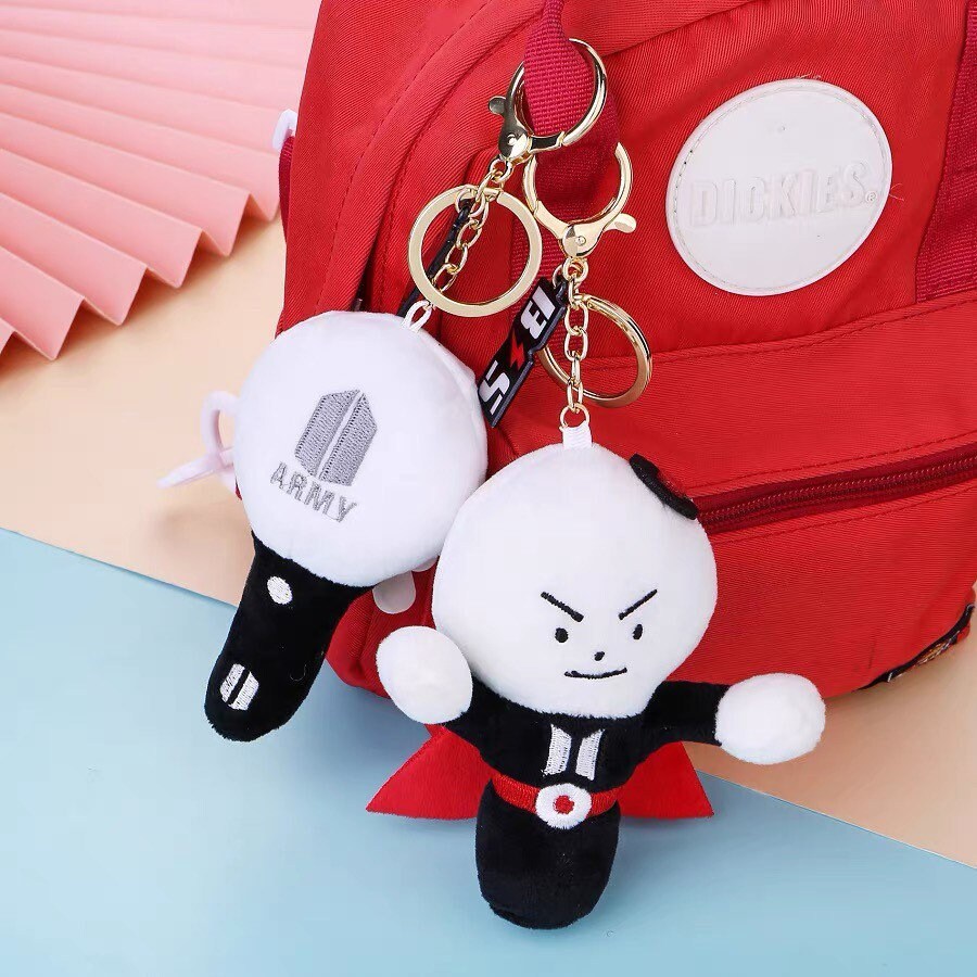 BTS Army Bomb Plush Keychains Cute BTS Keychains Etsy