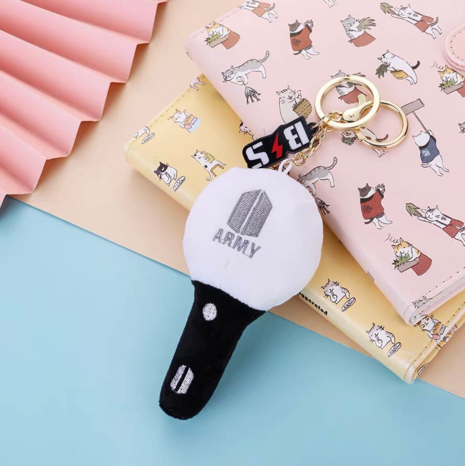 BTS Army Bomb Plush Keychains Cute BTS Keychains Etsy