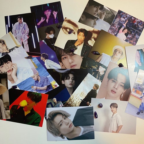 BTS Member Postcards Member Cute Large Photocards Random Sets - Etsy