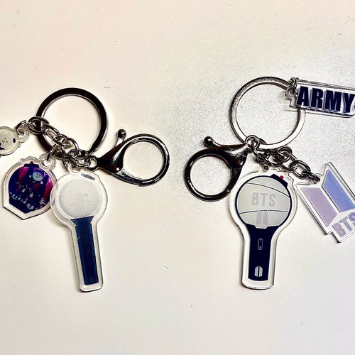 BTS Army Bomb Keychains Cute BTS Keychains Etsy
