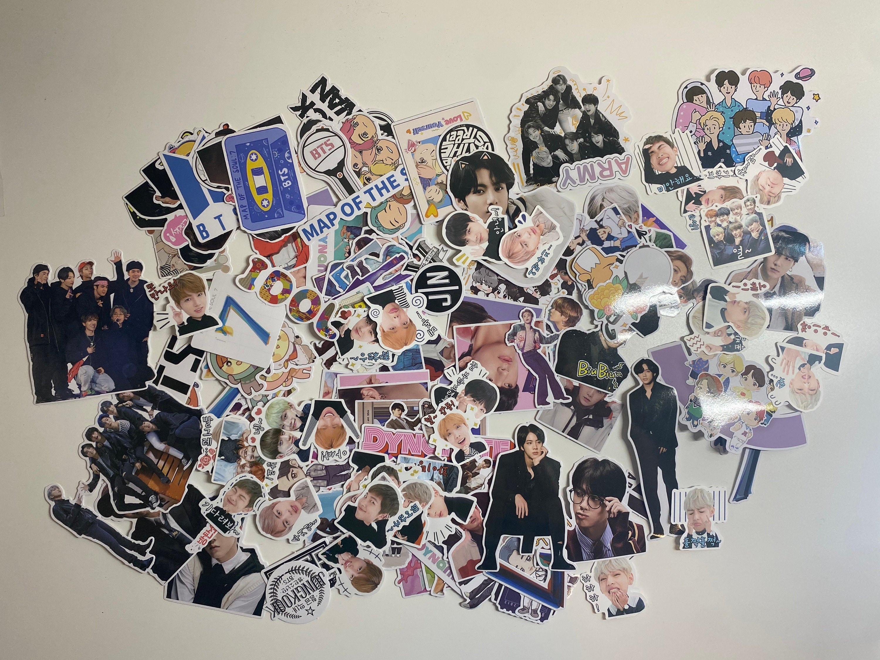 bts sticker pack bts cute stickers random etsy