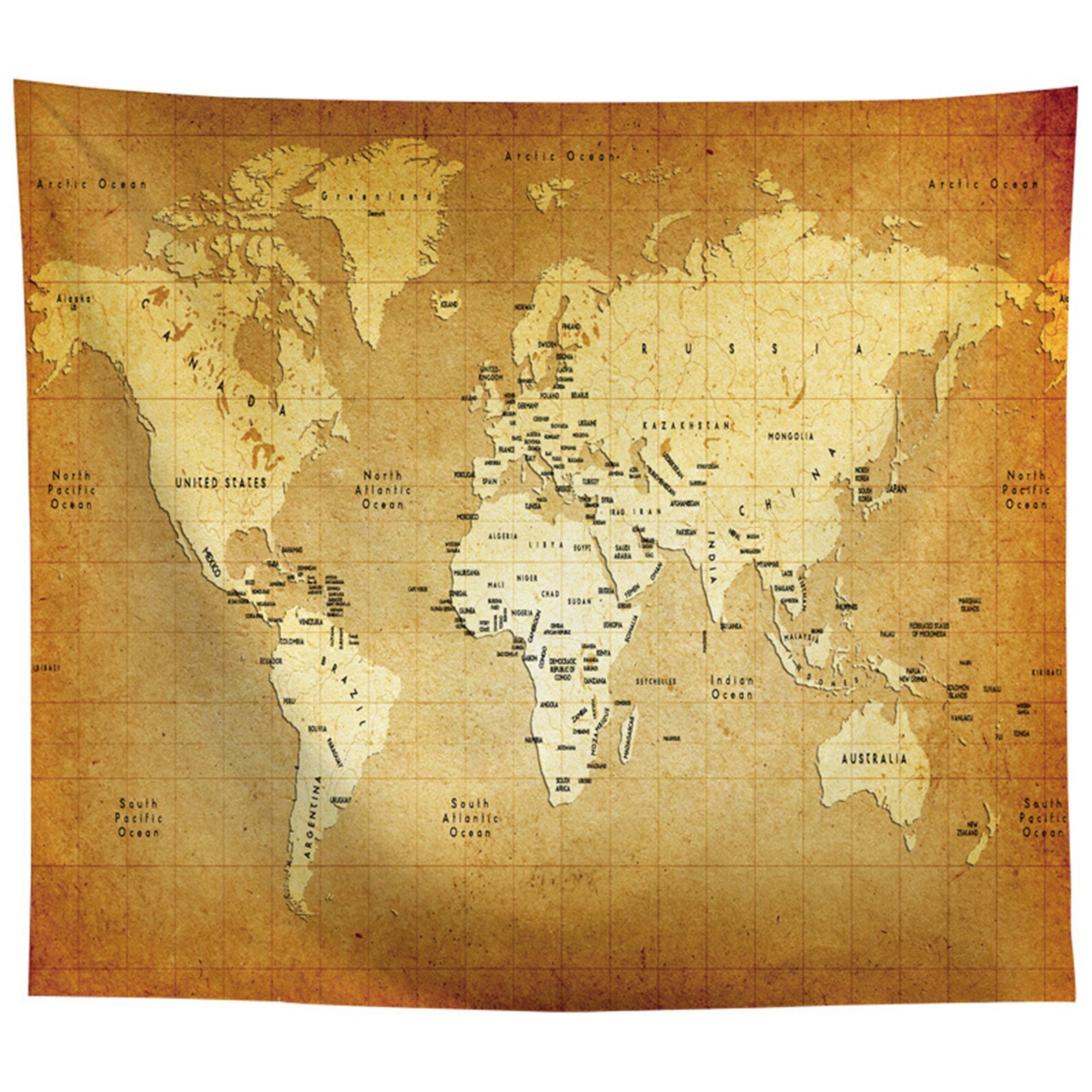 Vintage Map Tapestry World Map Tapestry Fantasy Tapestry Etsy