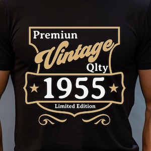 70th Birthday Shirt for Men, Vintage 1955 T-Shirt Born in 1955 Top, Retro 70 Years Old Birthday Shirt, milestone shirt, limited edition gift