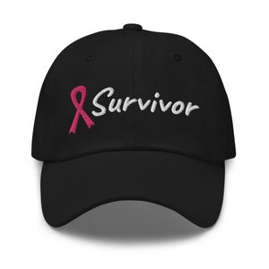 Breast cancer survivor hat | breast cancer awareness hat | pink ribbon hat