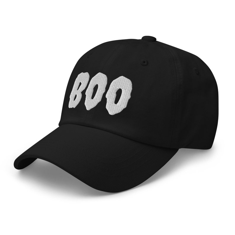 Halloween Boo Dad-hoed, geborduurde Halloween-honkbalhoed, schattige Halloween Boo-hoed, uniseks alledaagse hoeden, idee verjaardagscadeau, lui kostuum afbeelding 3