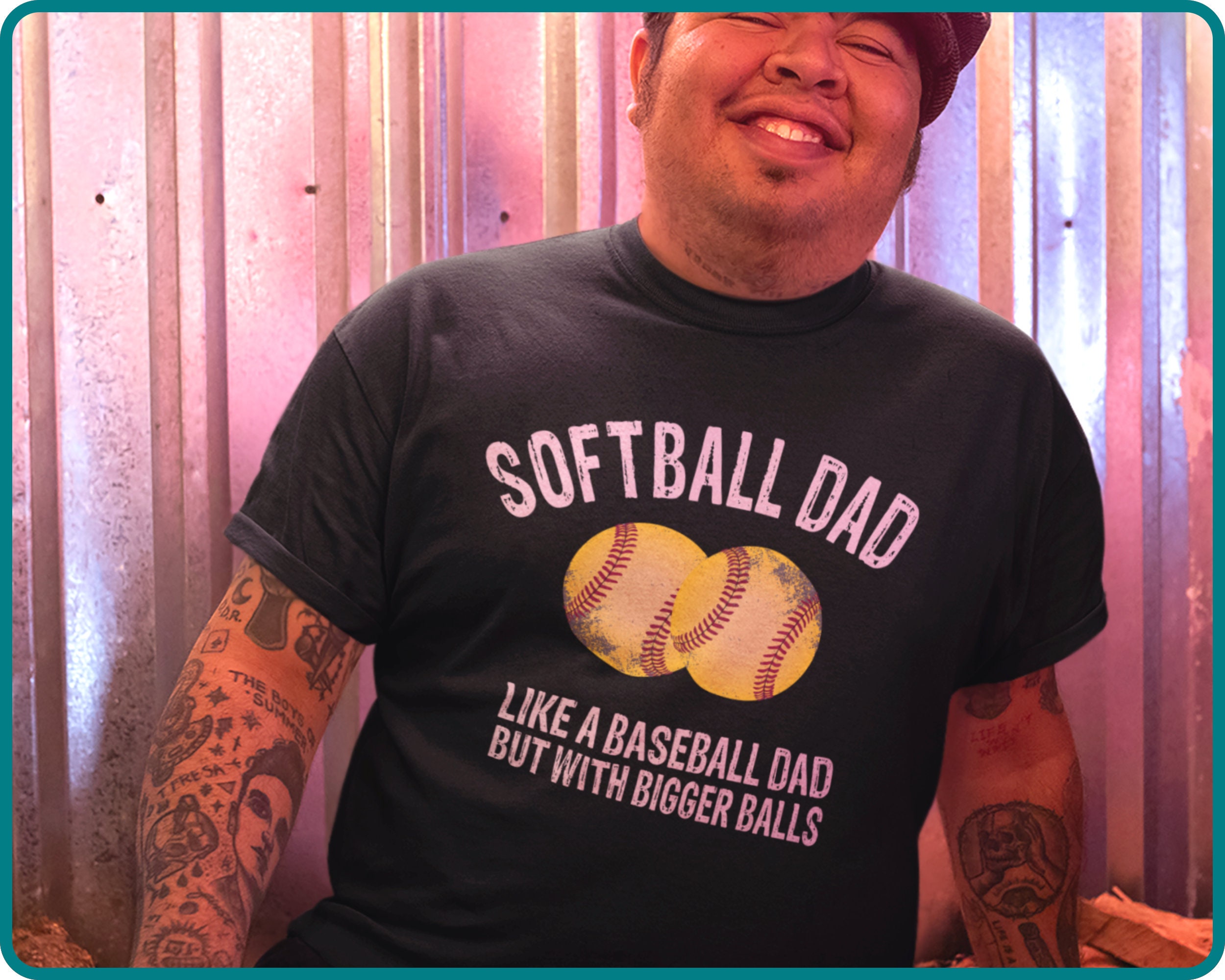 Softball Dad Like a Baseball Dad but 