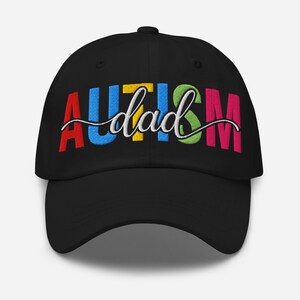 Autism awareness month hat, autism dad embroidery hat, neurodiversity gifts for mom, gift for autism dad, Thoughtful Gift for Autism Dad