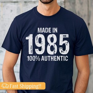 40th birthday shirt, 1985 legend birthday shirt, vintage birthday 100% authentic t-shirt, 1985 retro gift ideas for him, old school dad gift